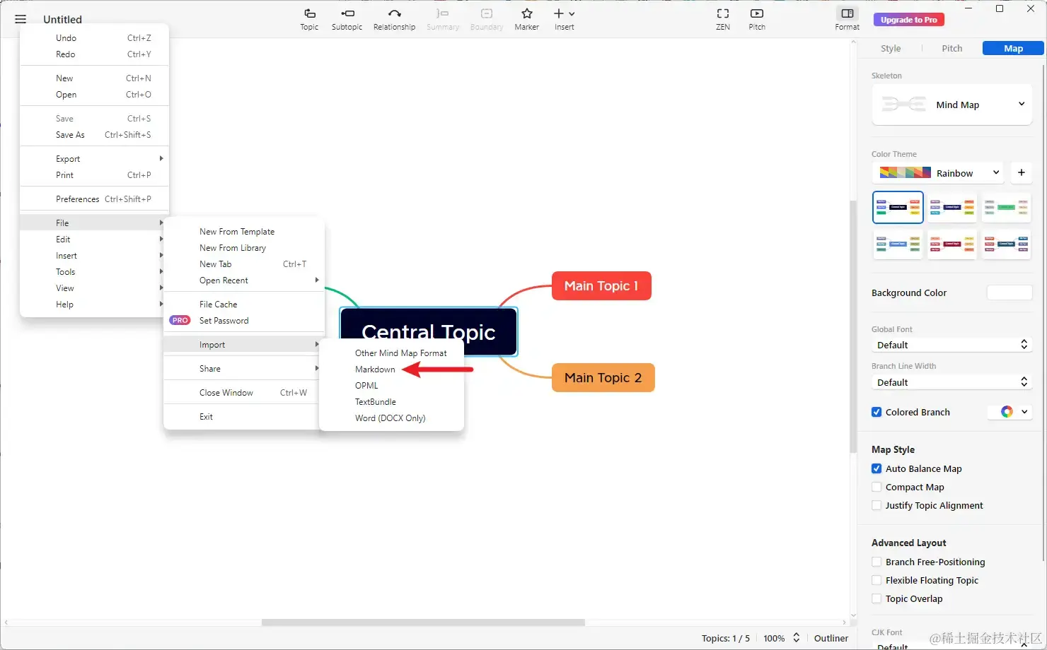 如何用 ChatGPT 或 Claude 创建高颜值的思维导图