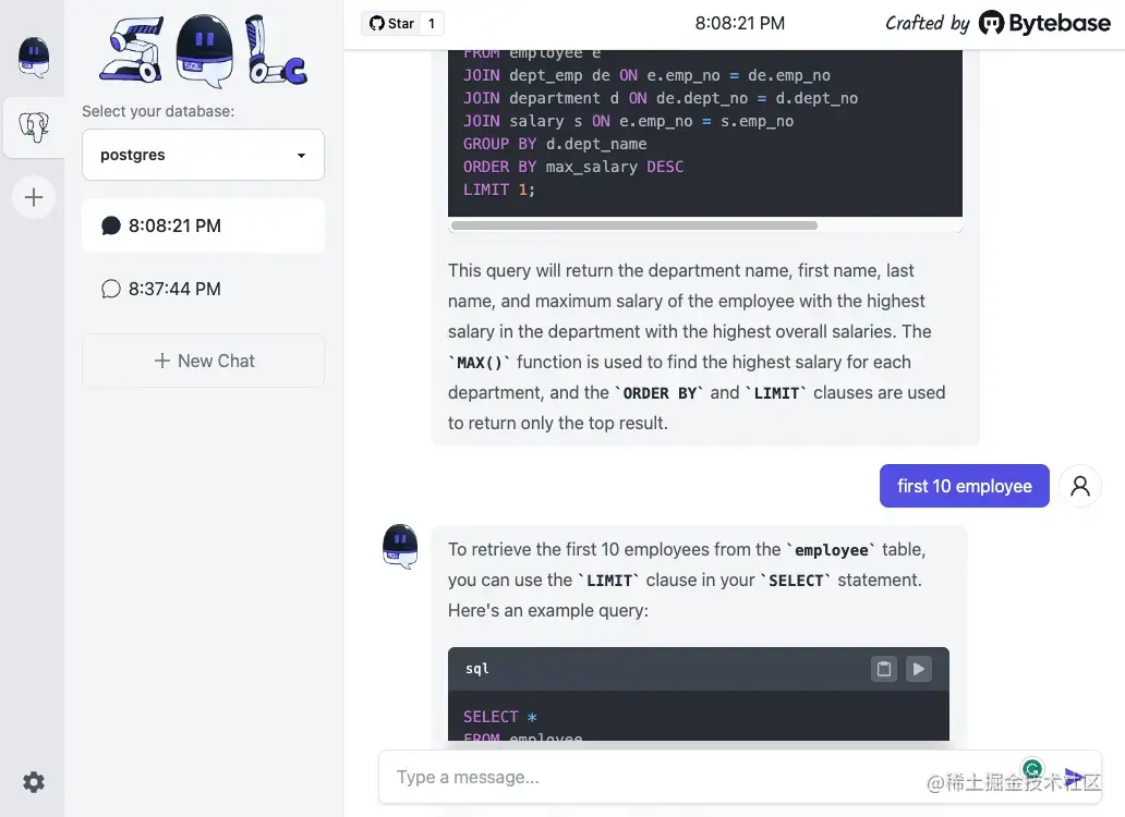 ChatGPT 开源应用月度排名