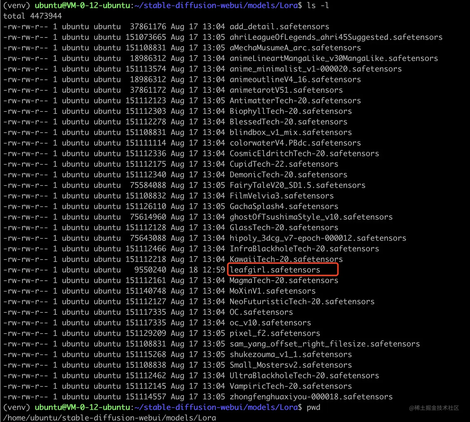 Lora训练实战-第2章节