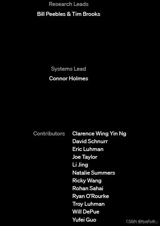 Sora背后团队大揭秘！天才00后？