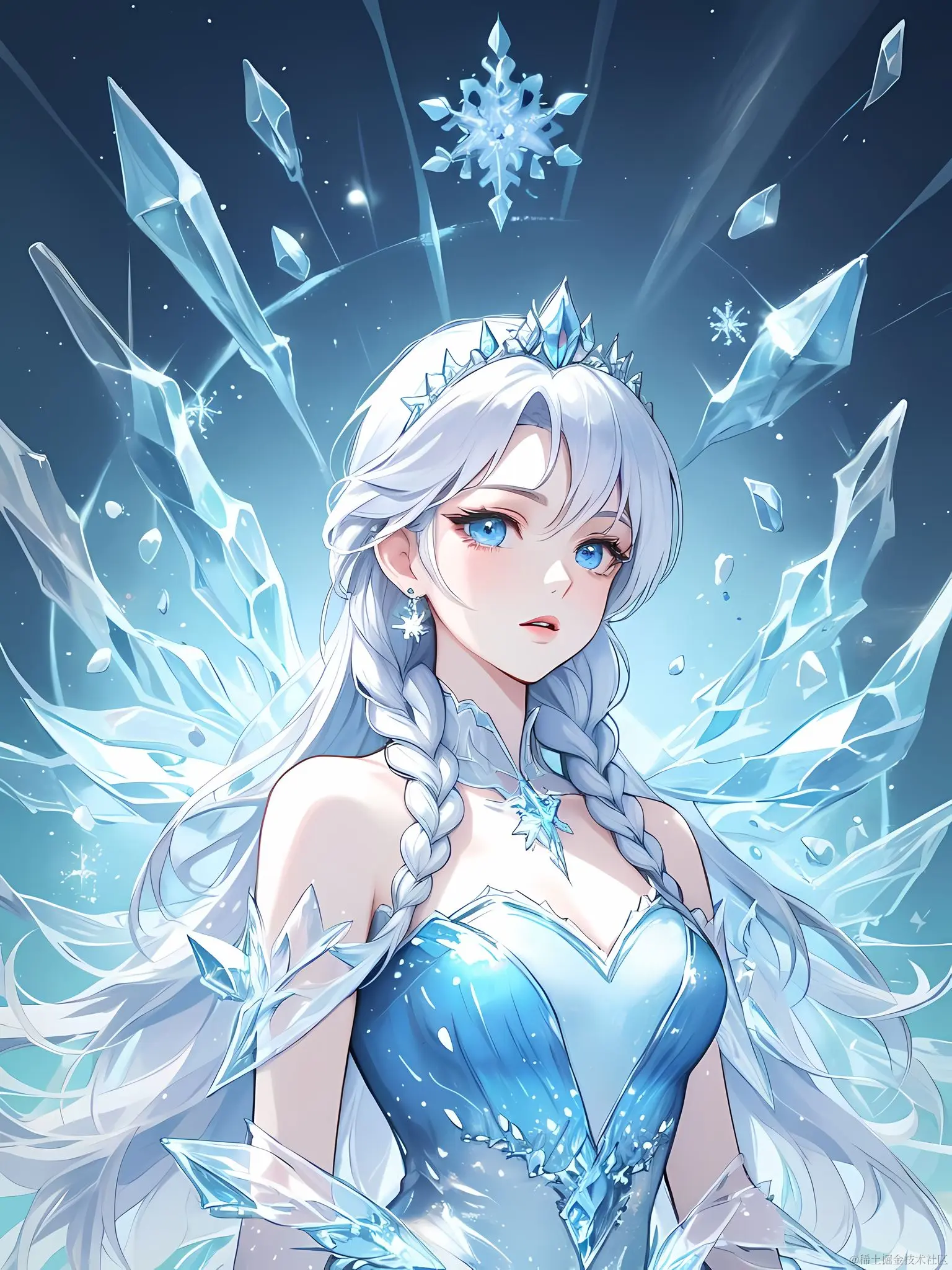 🎨日日AIGC：画个冰雪奇缘的Elsa