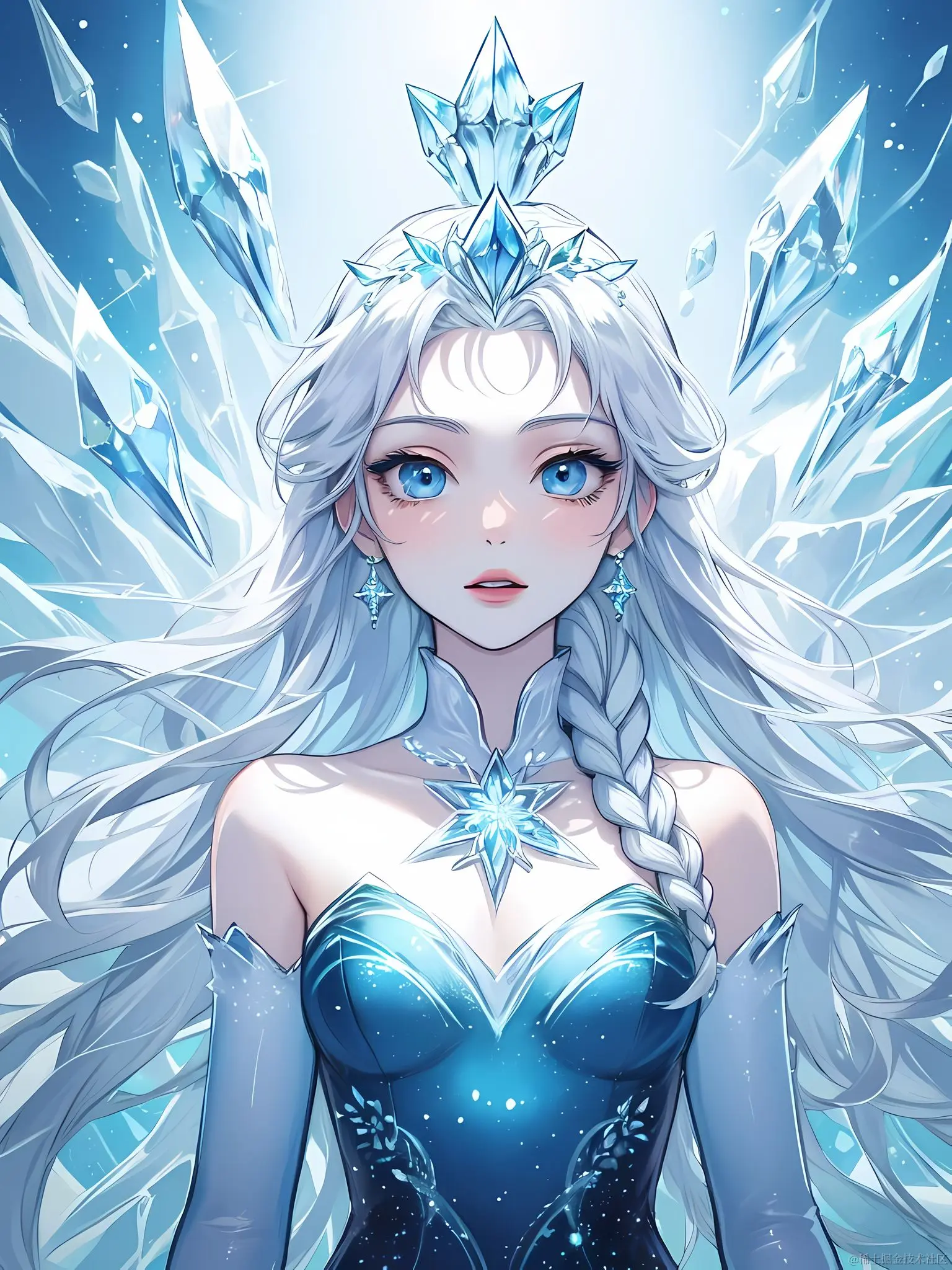 🎨日日AIGC：画个冰雪奇缘的Elsa