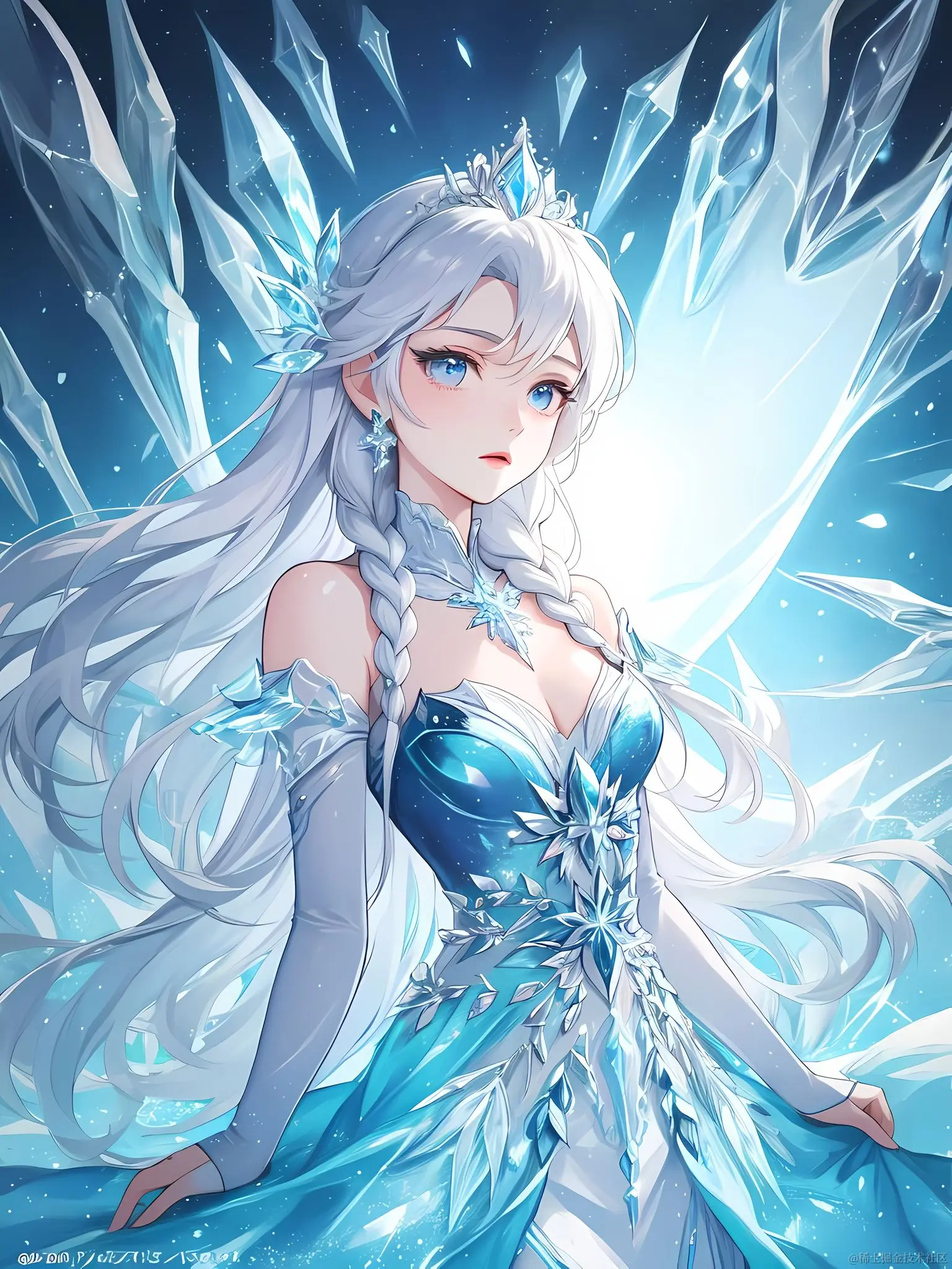 🎨日日AIGC：画个冰雪奇缘的Elsa