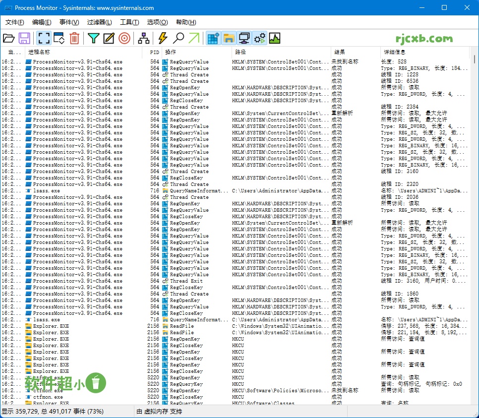 Process Monitor 3.91 (程序監視) 單檔案 - 奈斯科技軟體