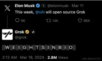 突发！马斯克3140亿参数Grok开源！Grok原理大公开！