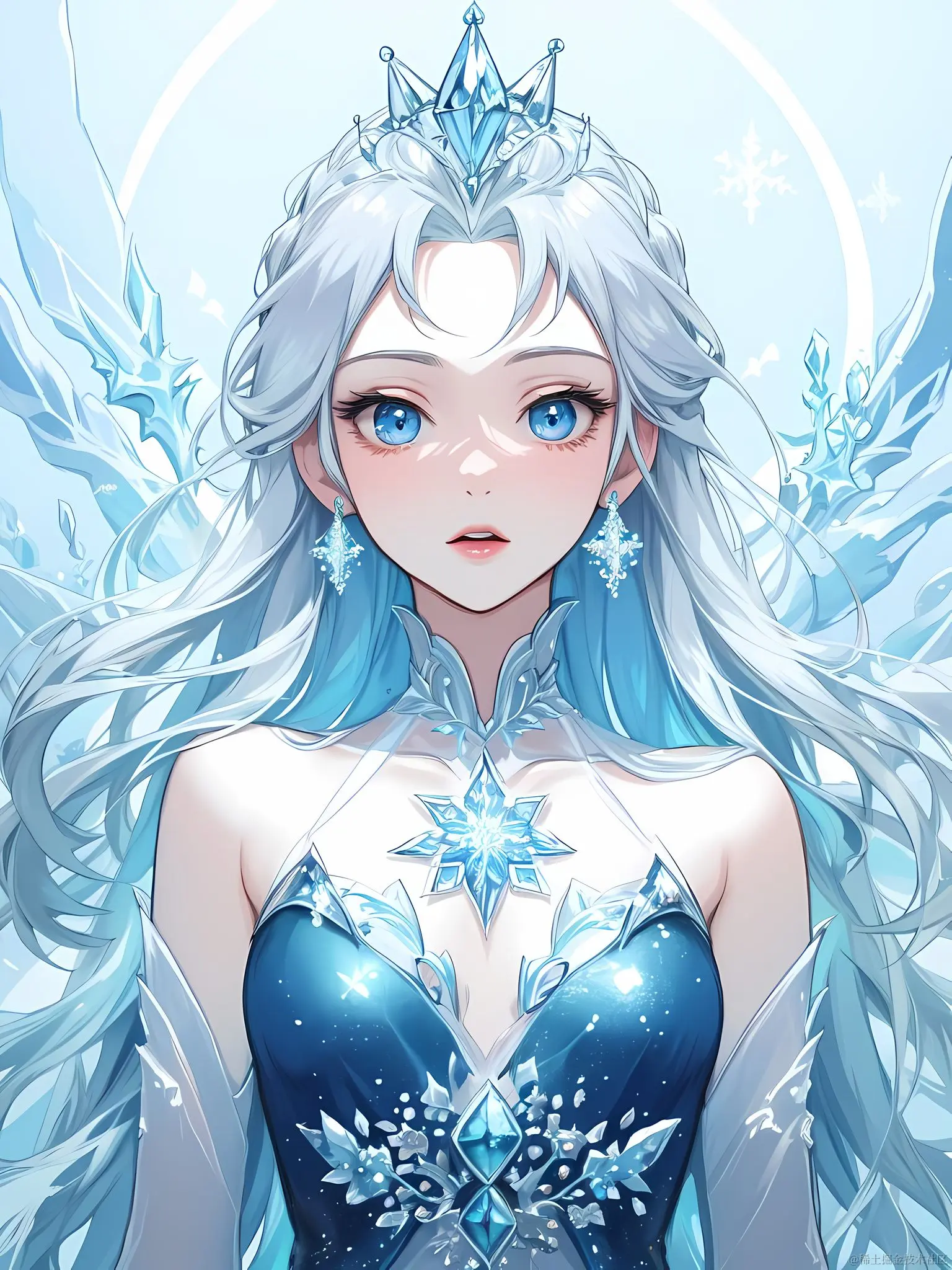 🎨日日AIGC：画个冰雪奇缘的Elsa