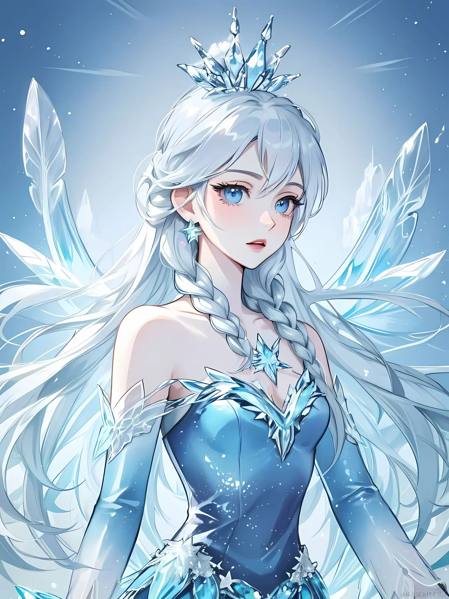 🎨日日AIGC：画个冰雪奇缘的Elsa