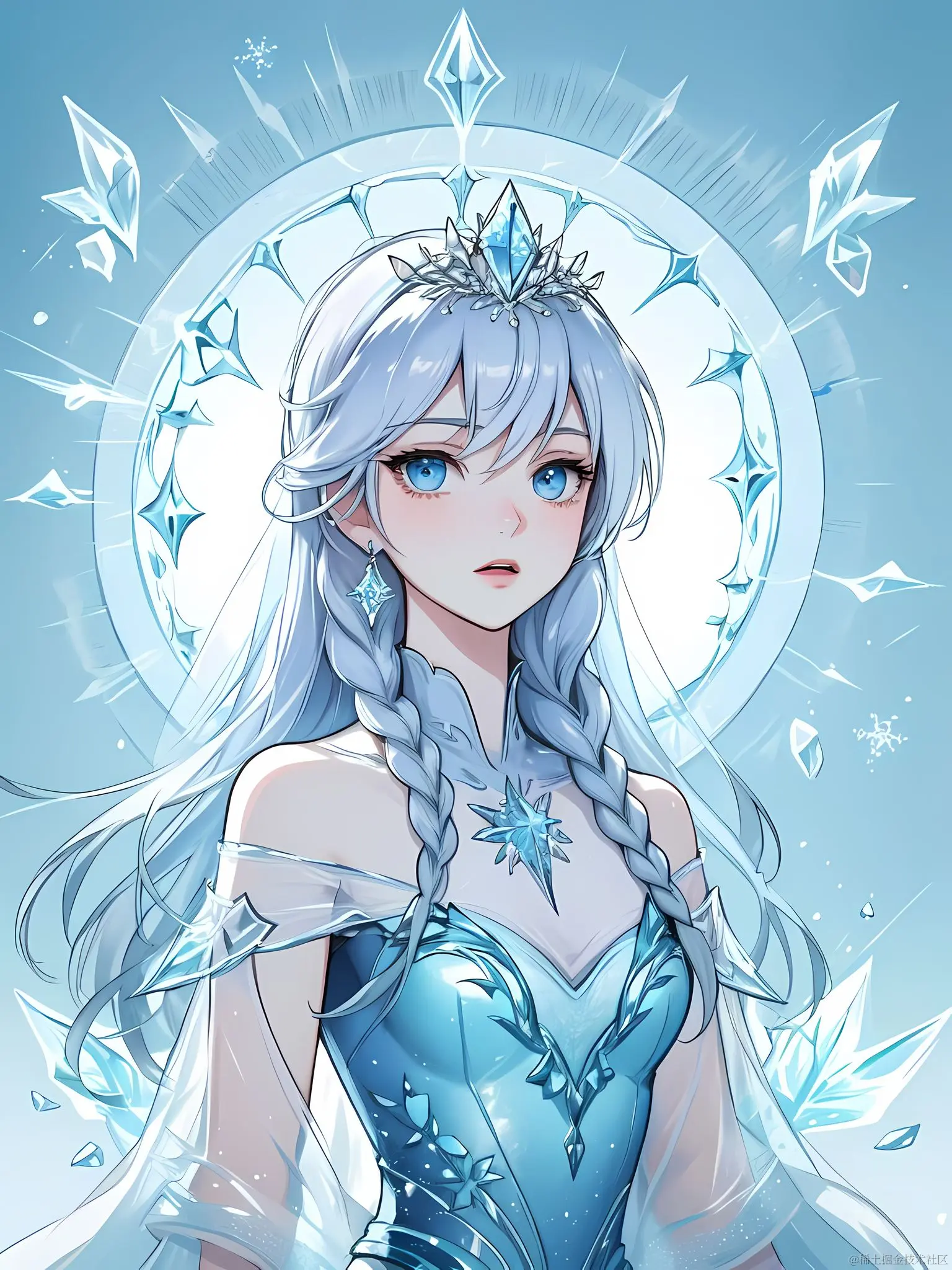 🎨日日AIGC：画个冰雪奇缘的Elsa