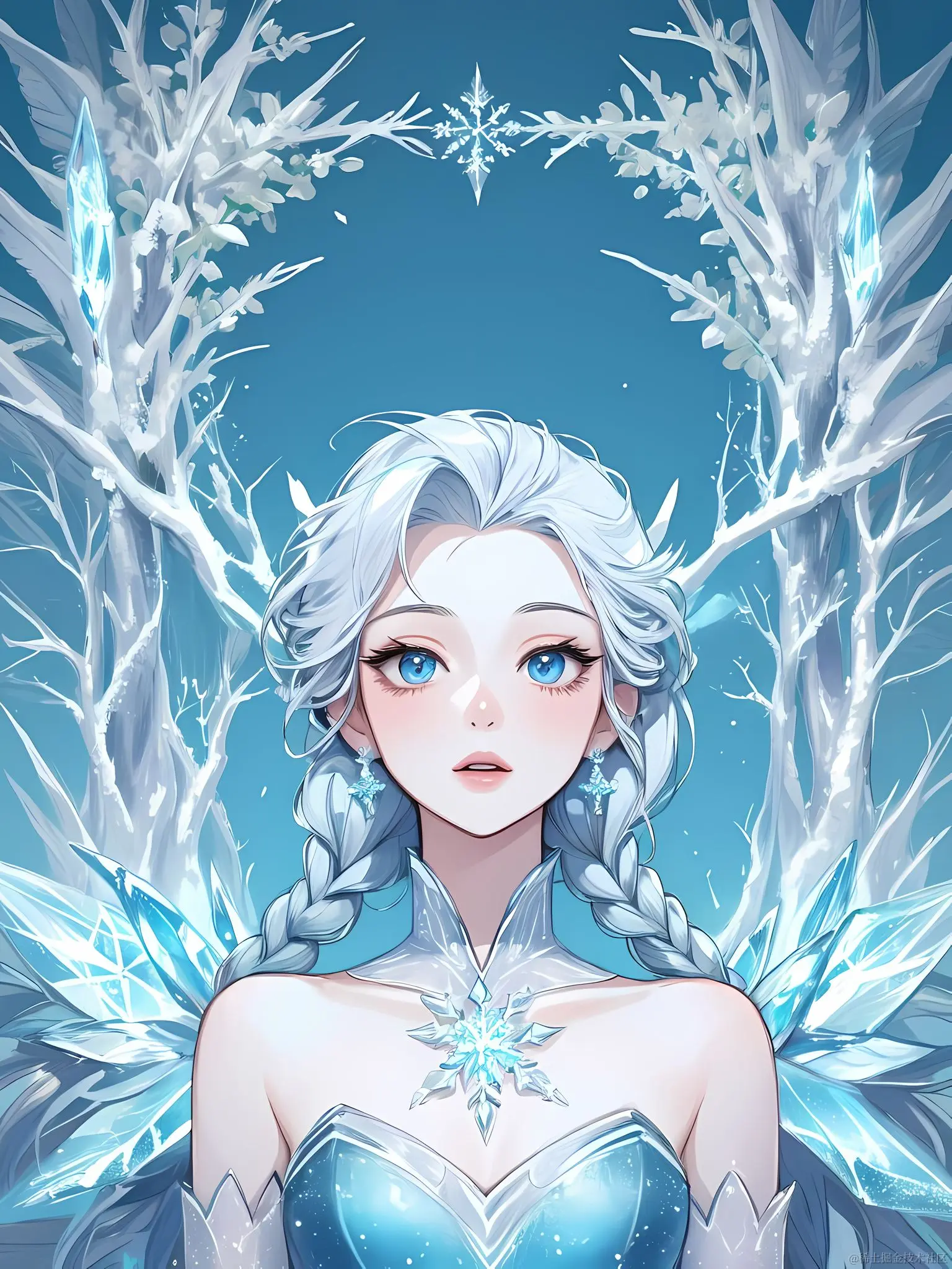 🎨日日AIGC：画个冰雪奇缘的Elsa