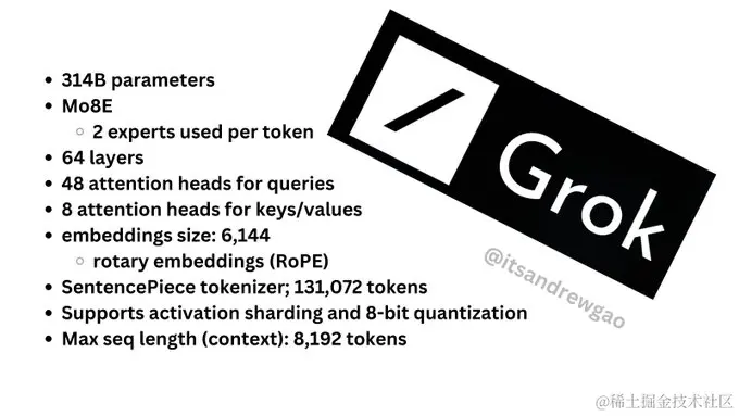 突发！马斯克3140亿参数Grok开源！Grok原理大公开！